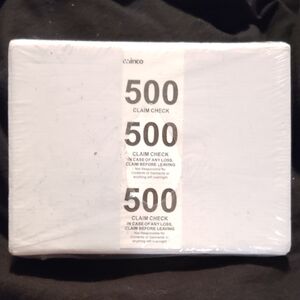 White Claim Check Pad